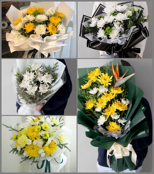 广东梅州市五华县河东镇黎塘村白事花束代送